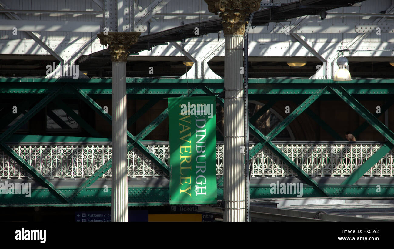 Edinburgh Waverley station Stockfoto