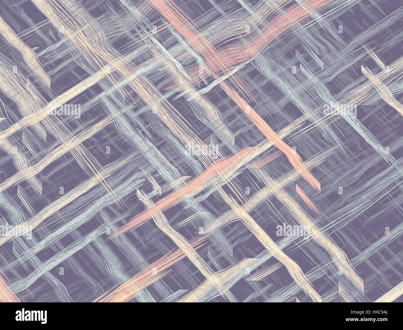 Verwobenen Streifen - abstrakt Digital erzeugte Bild Stockfoto