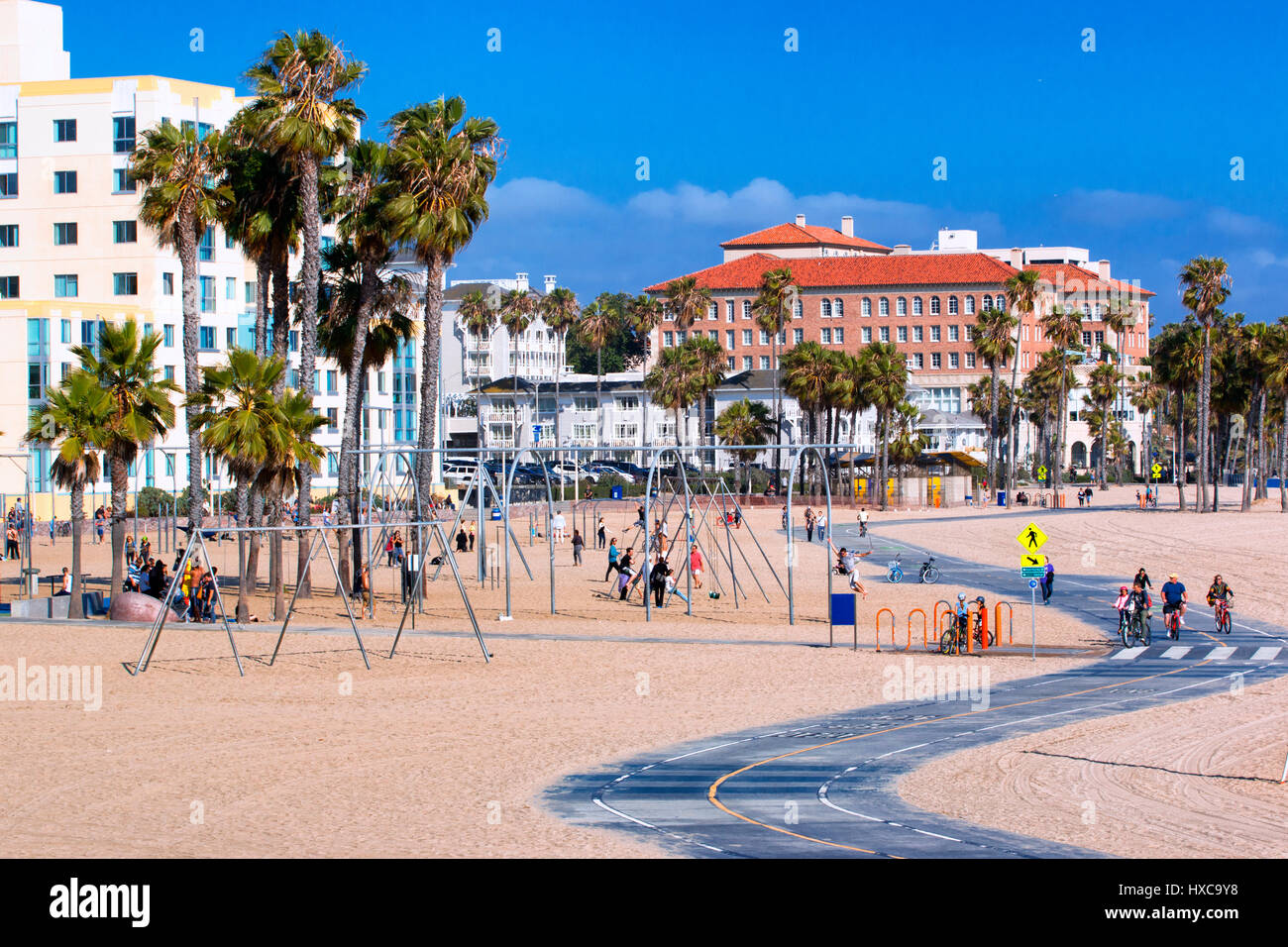 Strand von Santa Monica Stockfoto