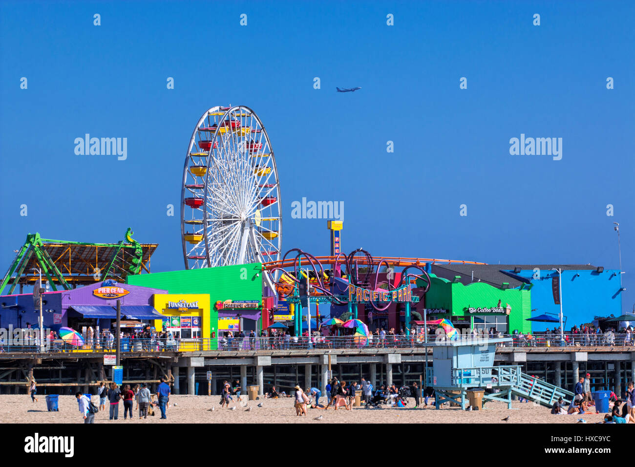 Strand von Santa Monica Stockfoto