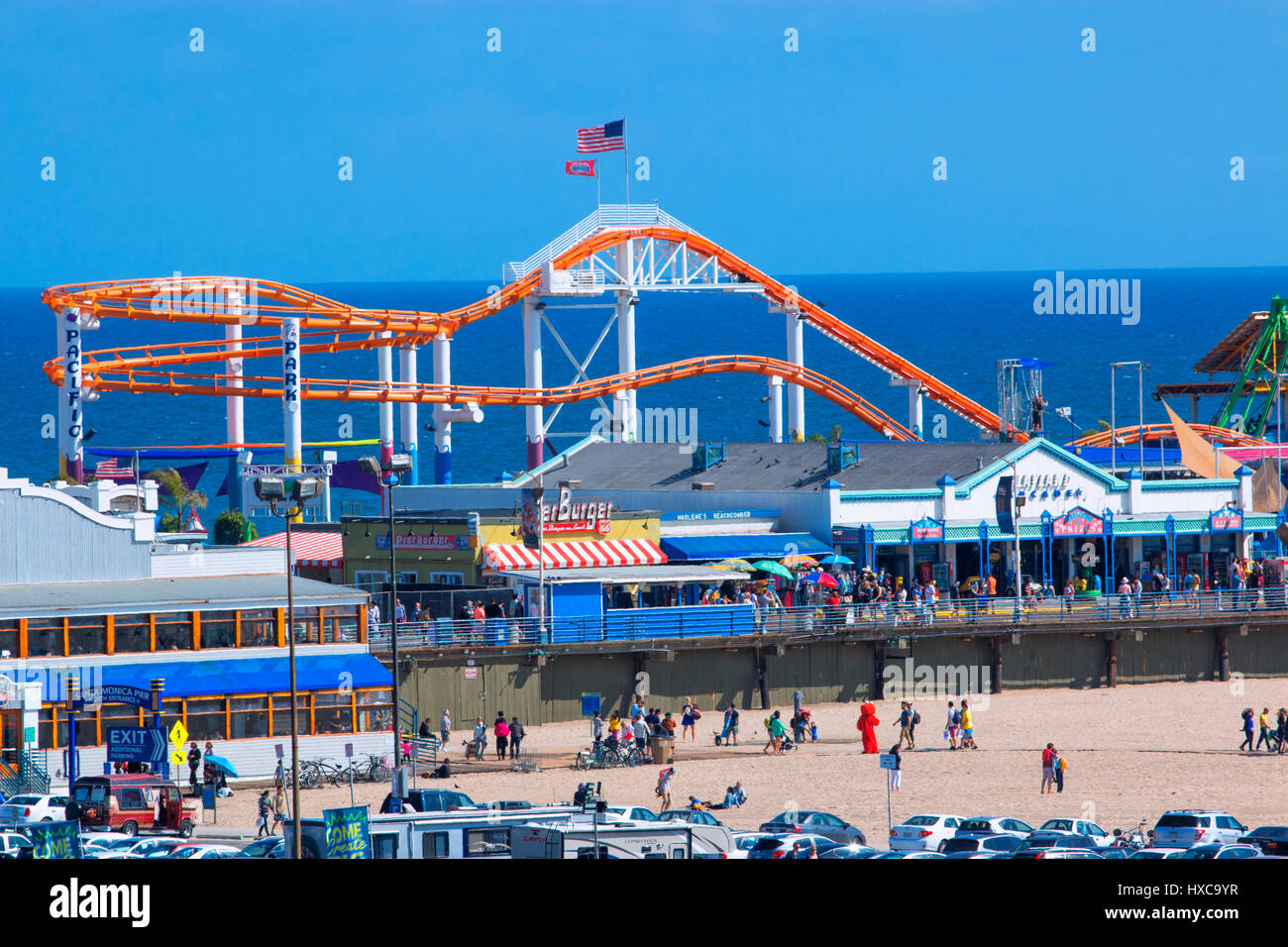 Strand von Santa Monica Stockfoto