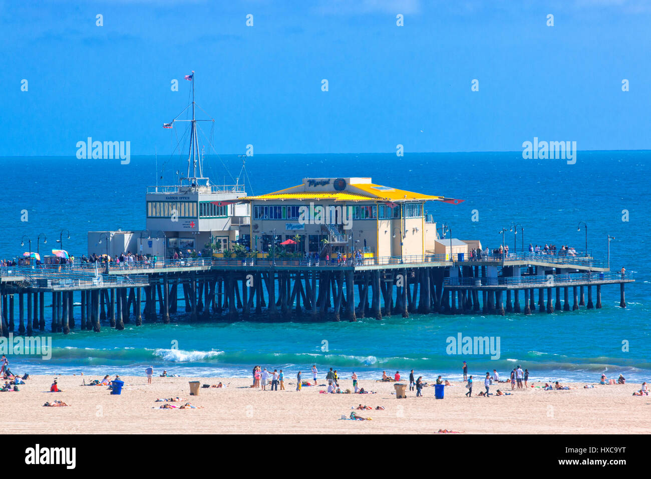 Strand von Santa Monica Stockfoto