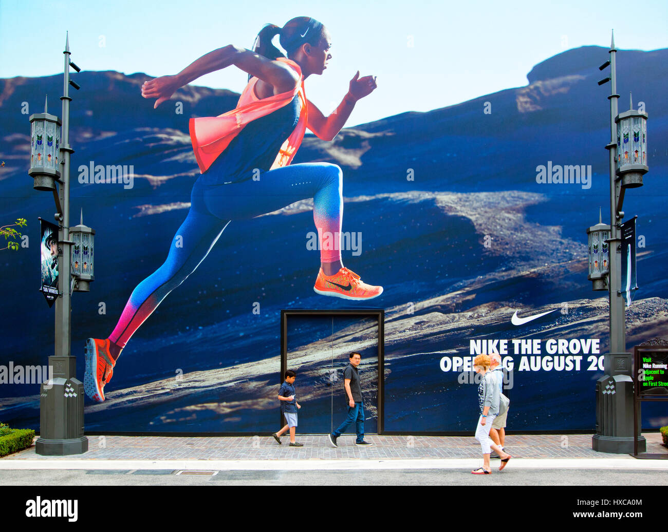 Plakatwand in Los Angeles Stockfoto