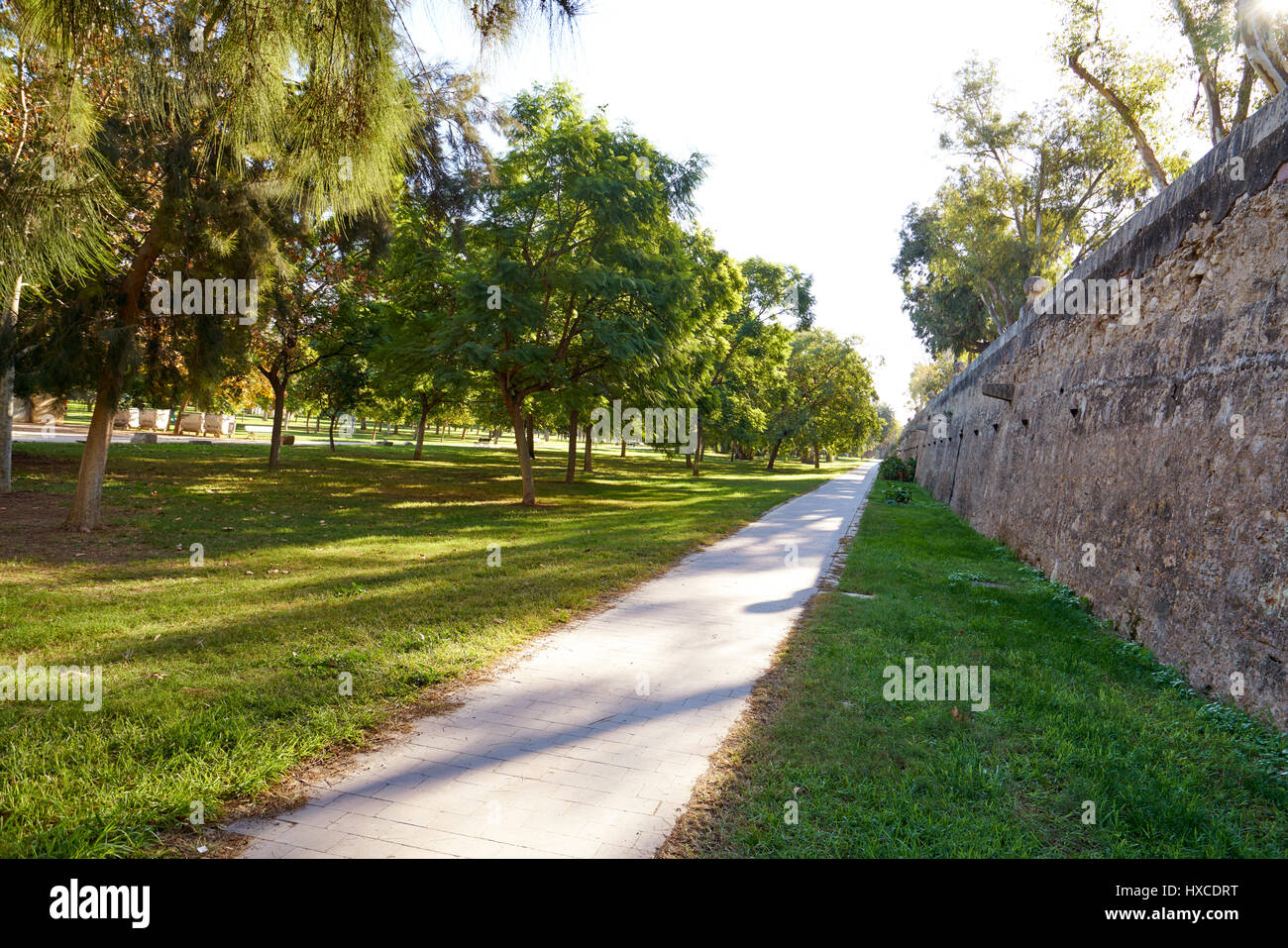 Valencia Turia Park Garten Blick auf Spanien Stockfoto