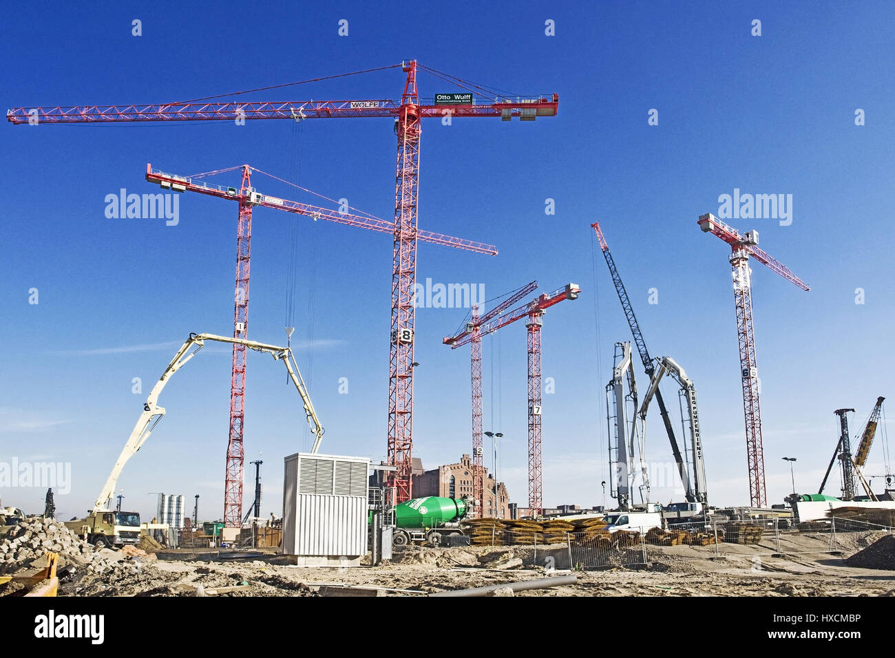 Baustelle, Tenebra Stockfoto