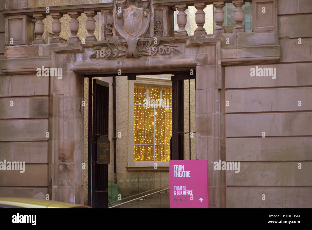 Tron Theatereingang Glasgow Stockfoto