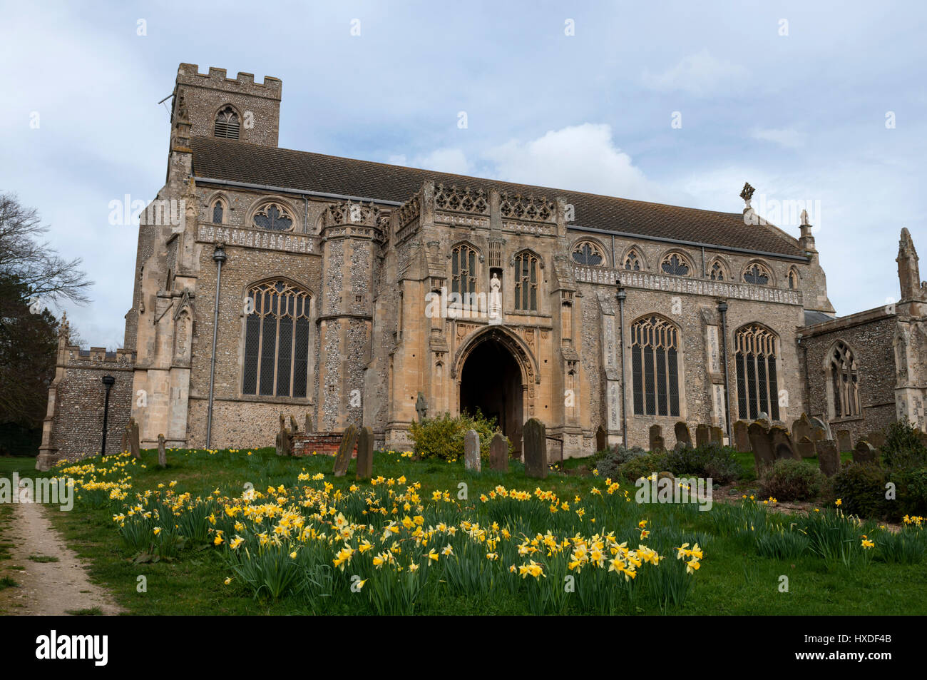 St. Margarete von Antiochia Kirche, Cley-Next-the-Sea, Norfolk, England, UK Stockfoto