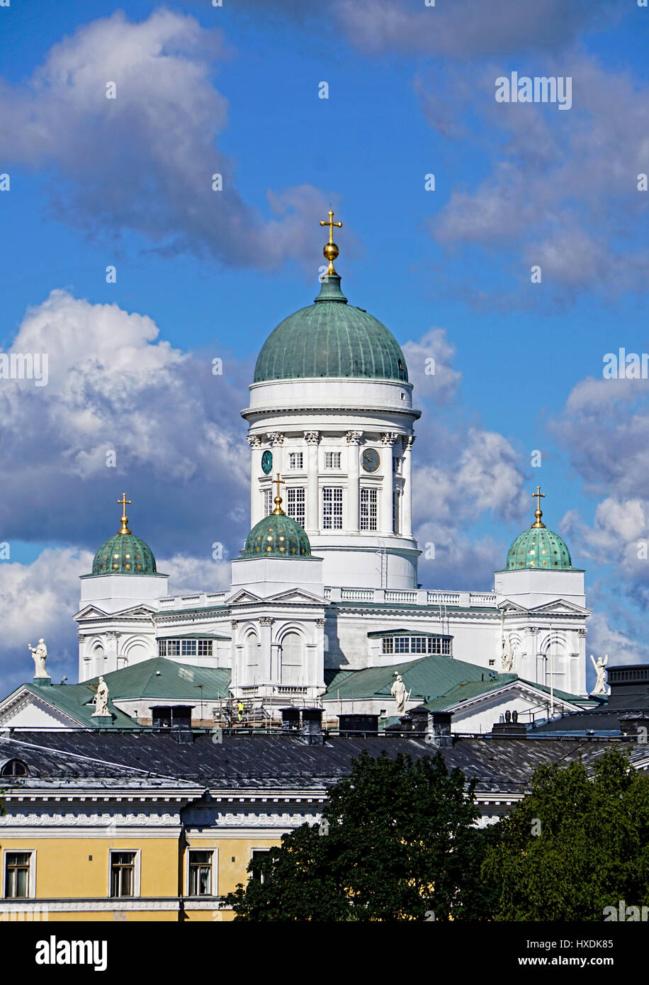 Helsinki Kathedrale Evangelisch-Lutherische Kirche. Stockfoto