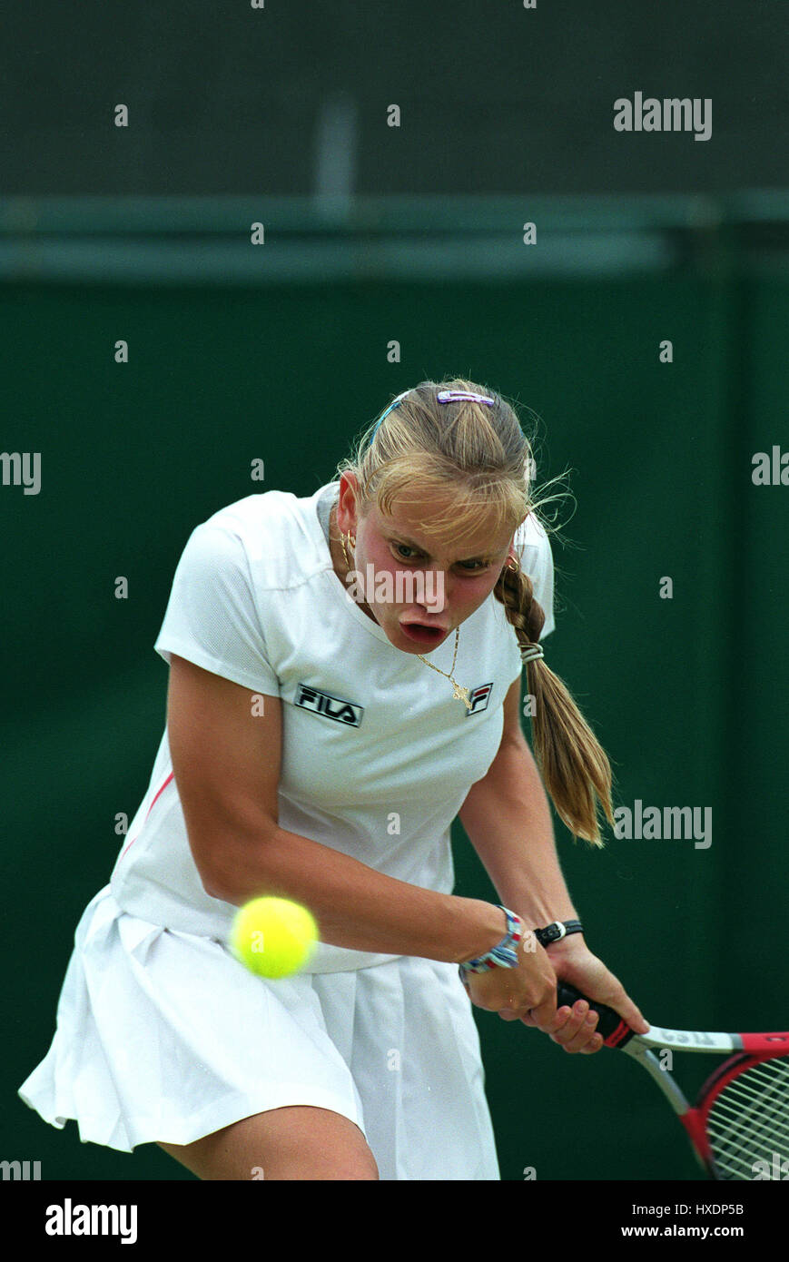 JELENA DOKIC WIMBLEDON 1999 30. Juni 1999 Stockfoto