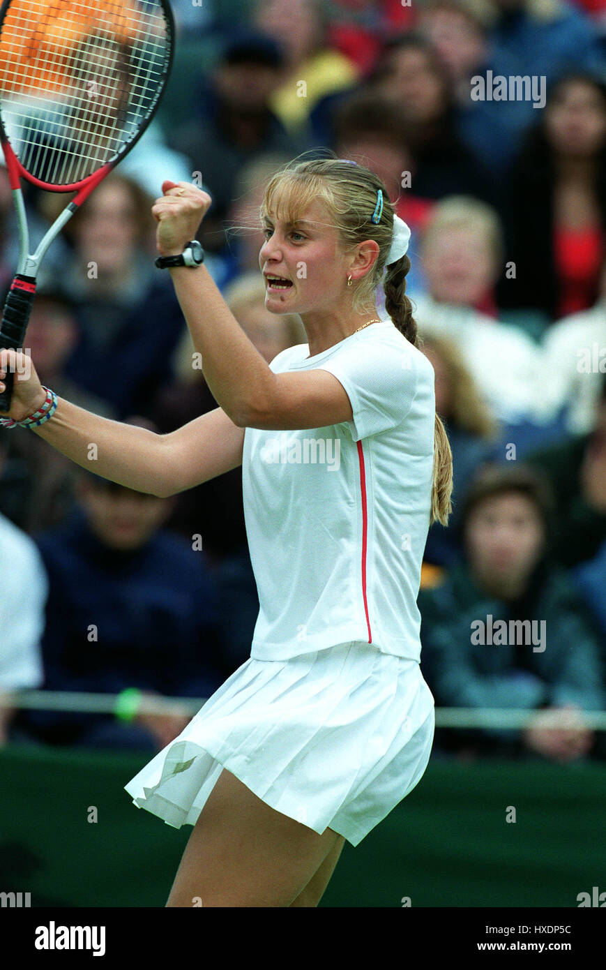 JELENA DOKIC WIMBLEDON 1999 30. Juni 1999 Stockfoto