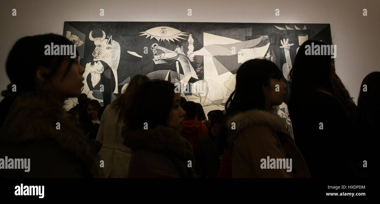 Guernica von Picasso im Reina Sofia Museum für moderne Kunst in Madrid, Spanien Stockfoto