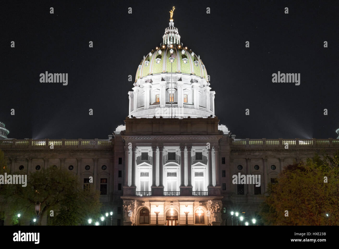 Kuppel des Pennsylvania State Capitol Gebäude Harrisburg, PA Stockfoto