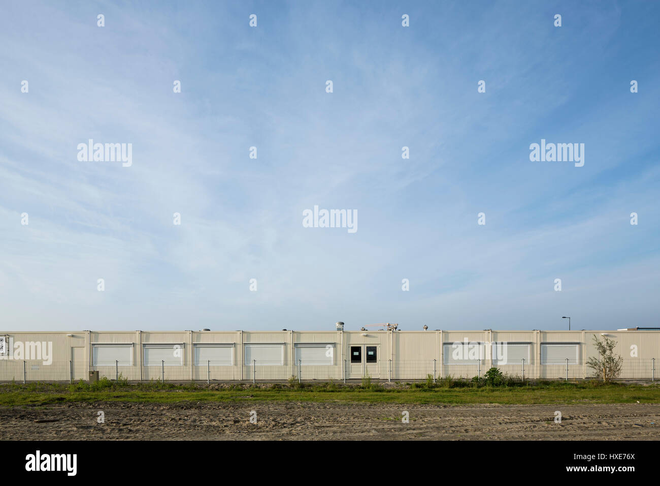 Übergangsstandort Büros. Zeeburgeiland, Amsterdam. Zelfbouw Serie - Extras, verschiedene, Niederlande. Architekt: verschiedene, 2015. Stockfoto