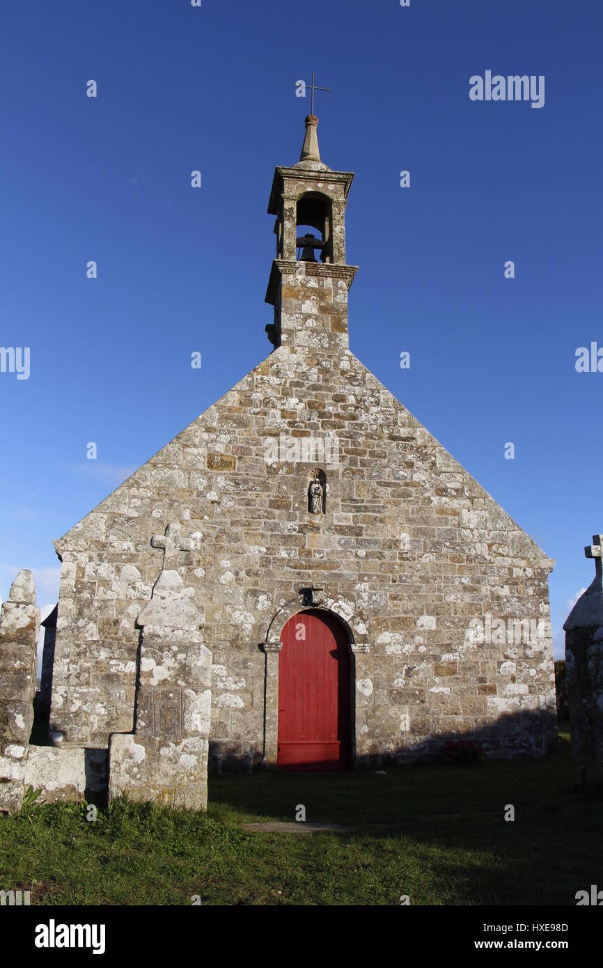 Notre-Dame de Bon Voyage in Plogoff Stockfoto