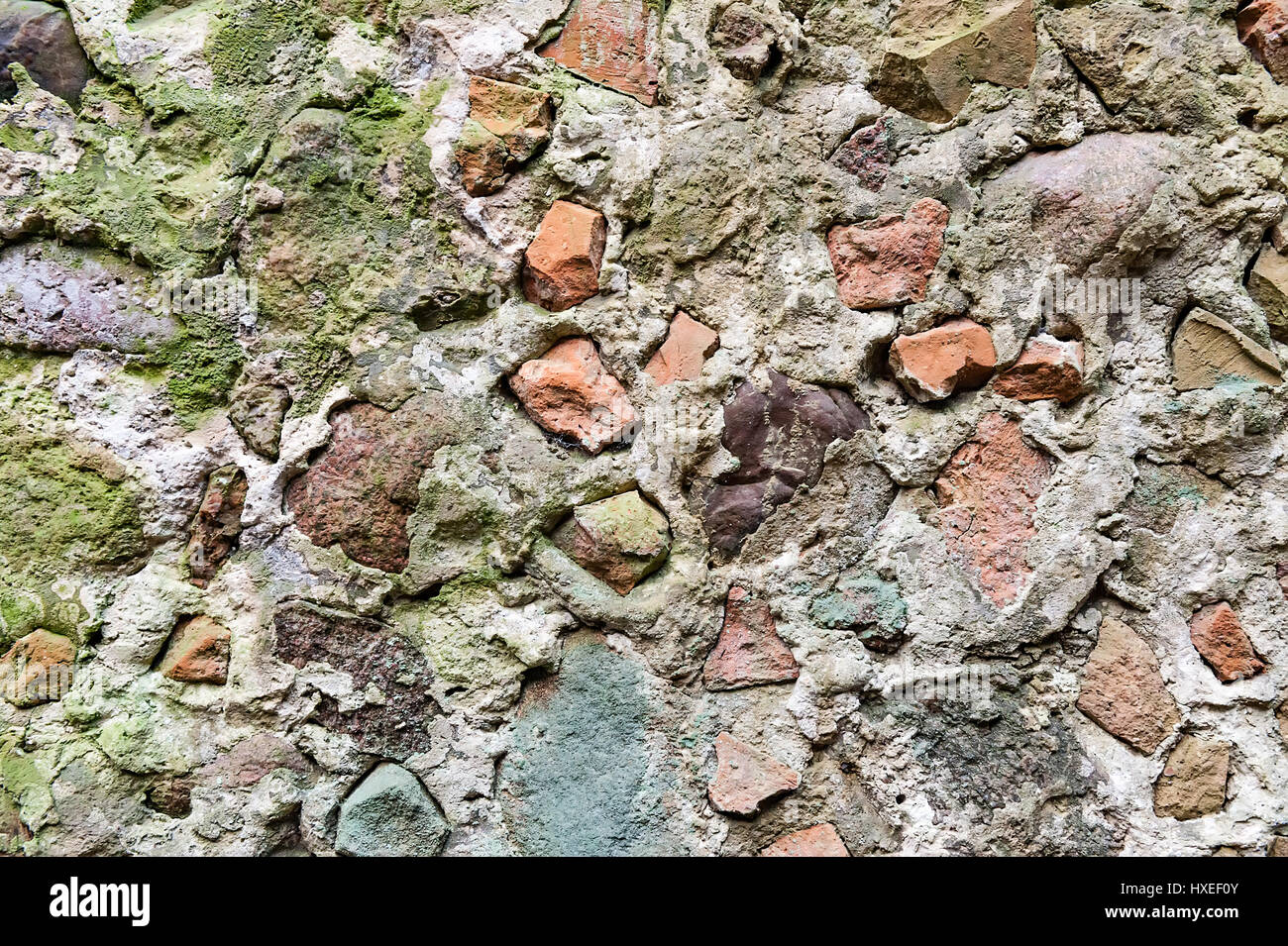 Steinmauer mit echtes Muster graue Farbe des modernen Stil Design dekorative ungleichmäßige rissige Oberfläche Zement Stockfoto