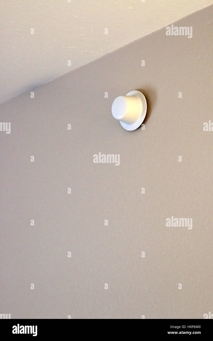 Feuer-Sprinkler-Kappe in einem hotel Stockfoto