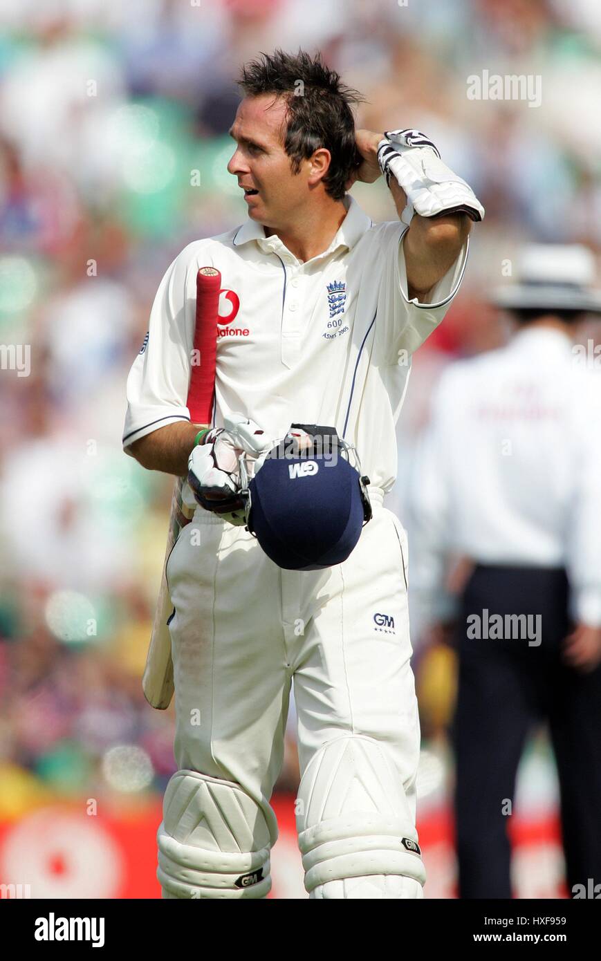 MICHAEL VAUGHAN ENGLAND BRIT OVAL LONDON 12. September 2005 Stockfoto