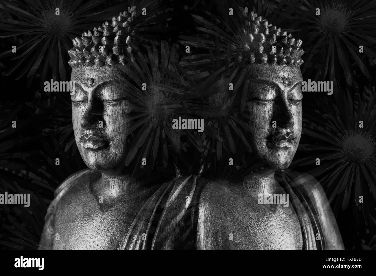 Buddha Skulptur 佛/像/佛像 Stockfoto