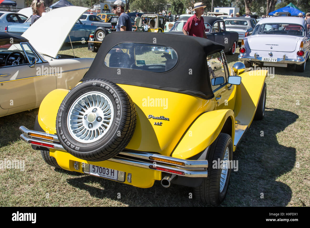 Ein Panther Kallista 1,6 Liter Auto auf einer Land-Show in Australien. Stockfoto