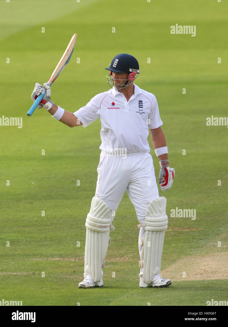 MATT PRIOR feiert sein 50 ENGLAND V Australien LORDS LONDON ENGLAND 18. Juli 2009 Stockfoto