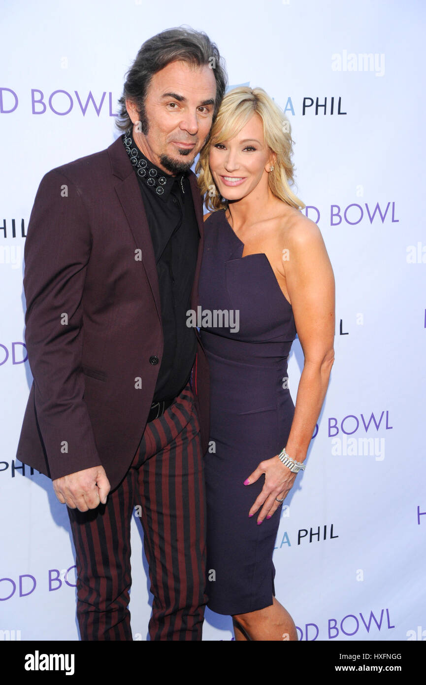 Jonathan Cain Rockband Reise mit Frau Paula besucht die Opening Night des Hollywood Bowl mit Reise am 20. Juni 2015 in Hollywood, Kalifornien. Stockfoto