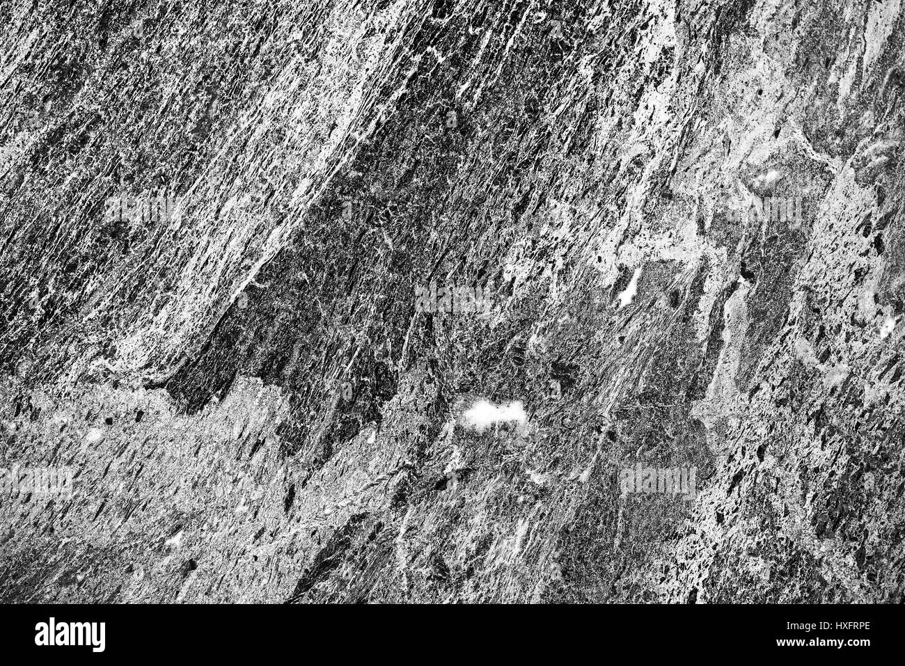 Marmor Stein Textur, schwarz / weiß Bild Stockfoto