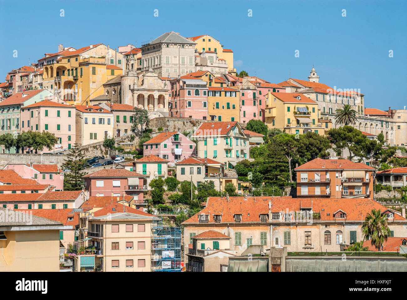 Alte Stadt von Porto Maurizio, Imperia an der ligurischen Küste, Nord-West-Italien. Stockfoto