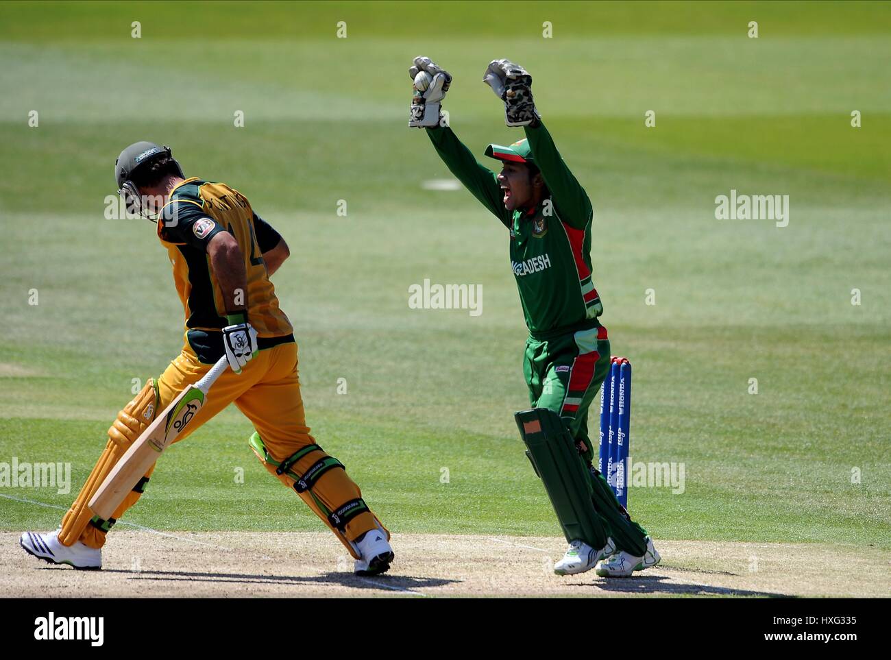 RICKY PONTING MUSHFIQUR RAHIM Australien V Bangladesch TRENT BRIDGE NOTTINGHAM ENGLAND 1. Juni 2009 Stockfoto