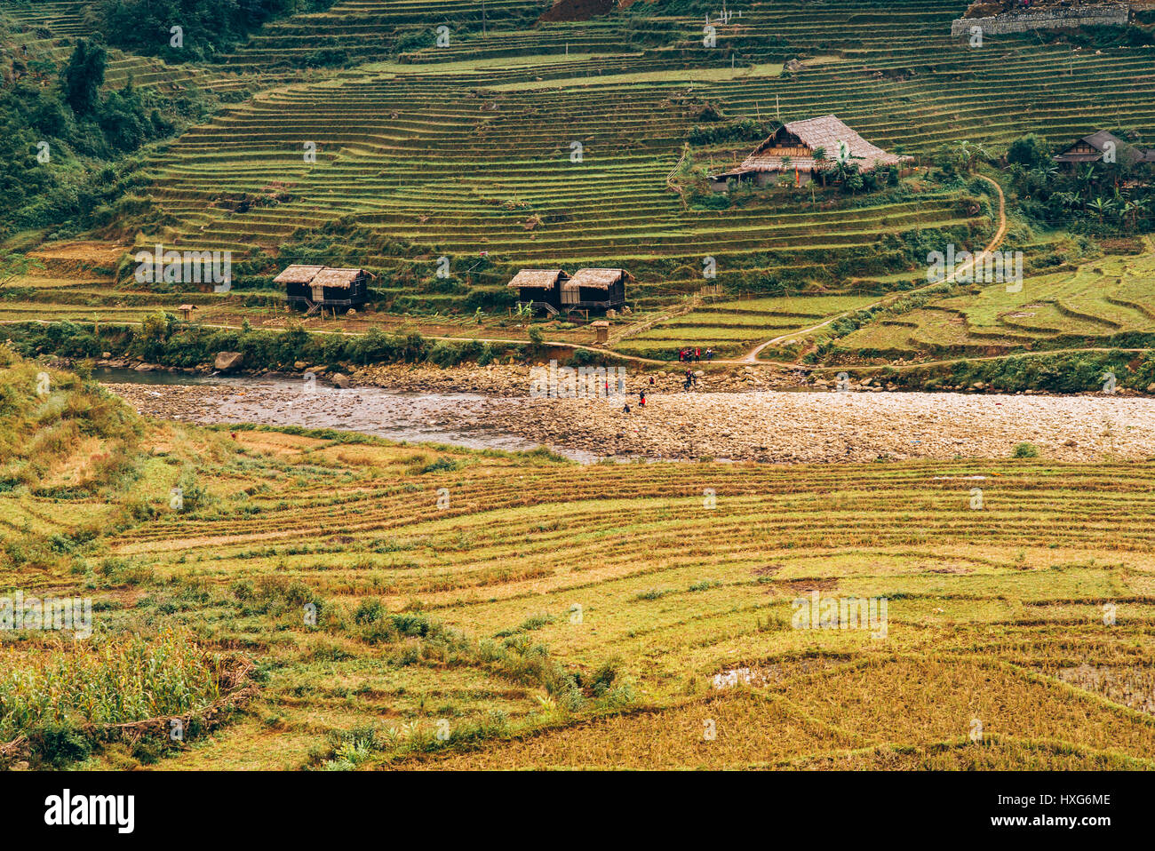 Wunderbare Landschaften von Sapa-Region im Norden von Vietnam Stockfoto