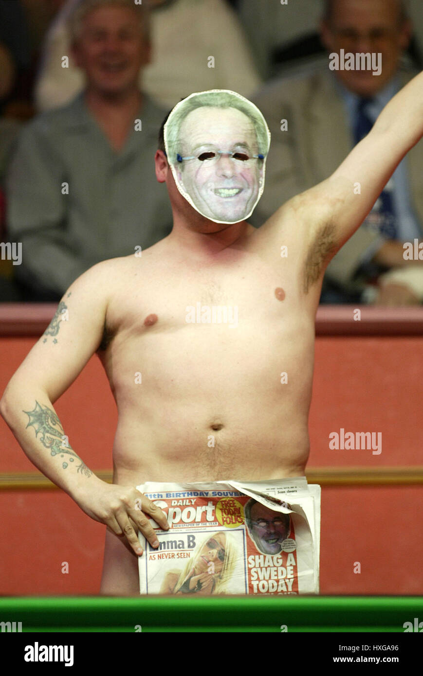 FLITZER. WORLD SNOOKER CHAMPIONSHIP 23. April 2002 Stockfoto