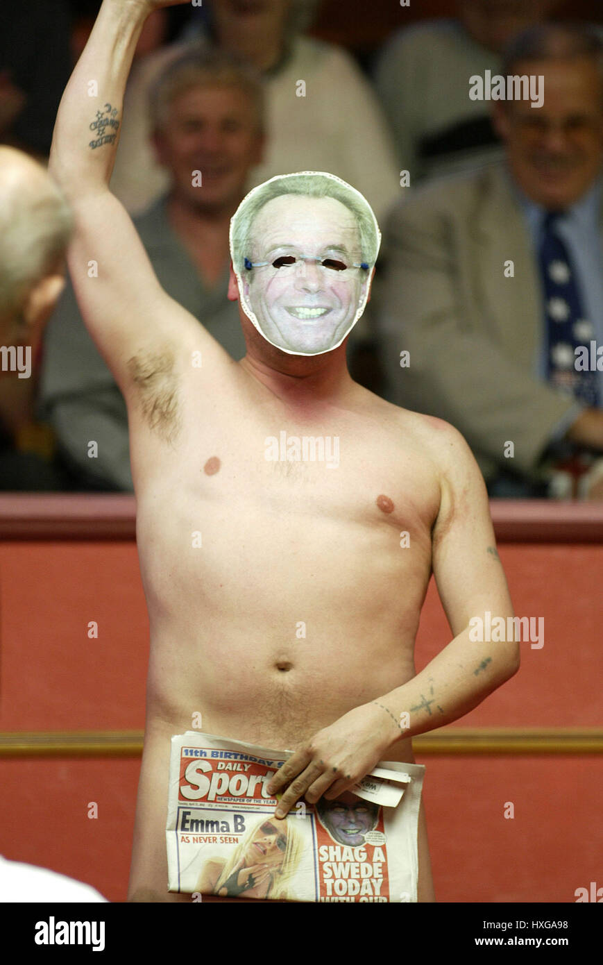 FLITZER. WORLD SNOOKER CHAMPIONSHIP 23. April 2002 Stockfoto