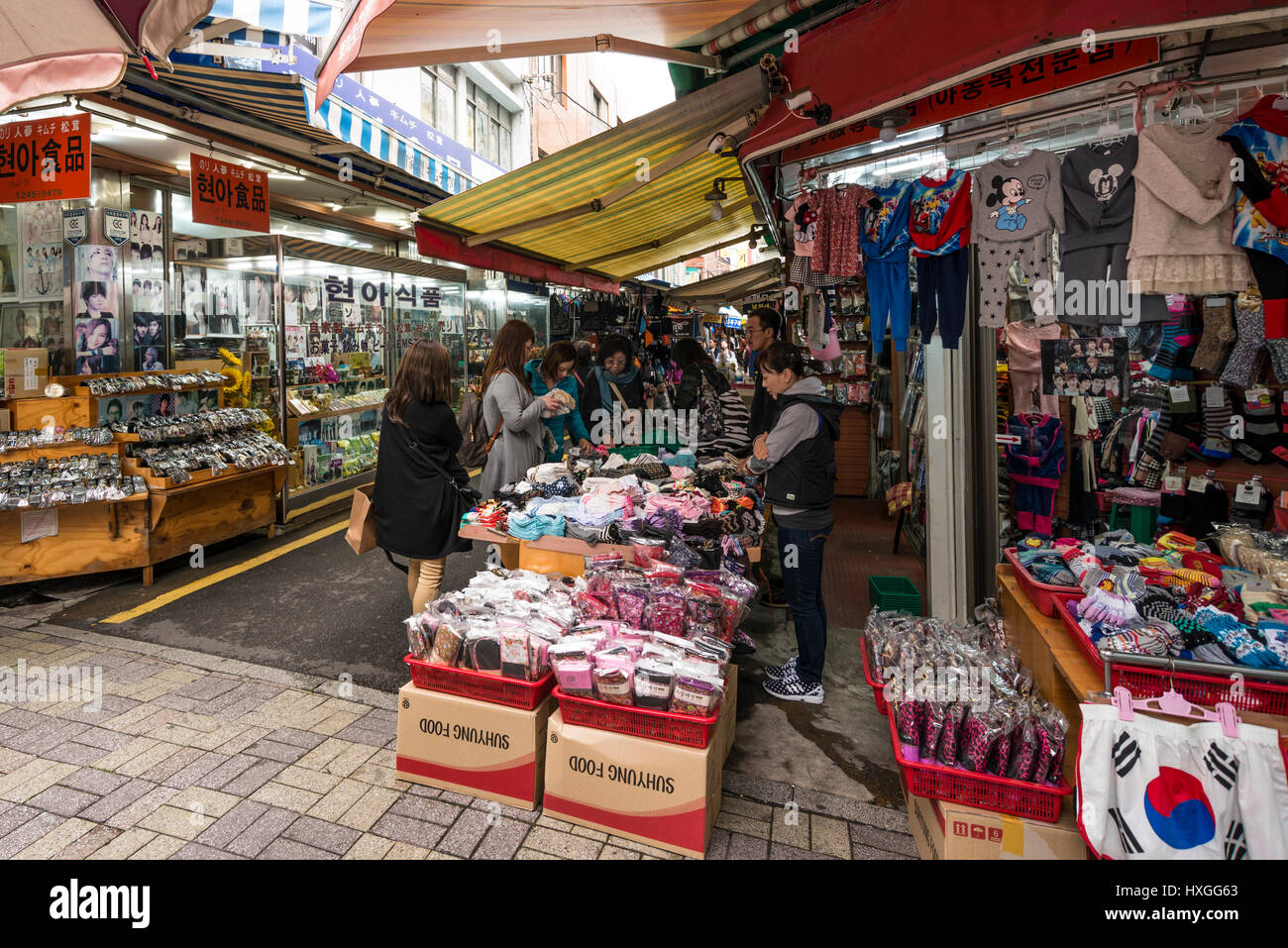 Gukje Markt, aka International, Busan Gwangyeoksi, Südkorea Stockfoto