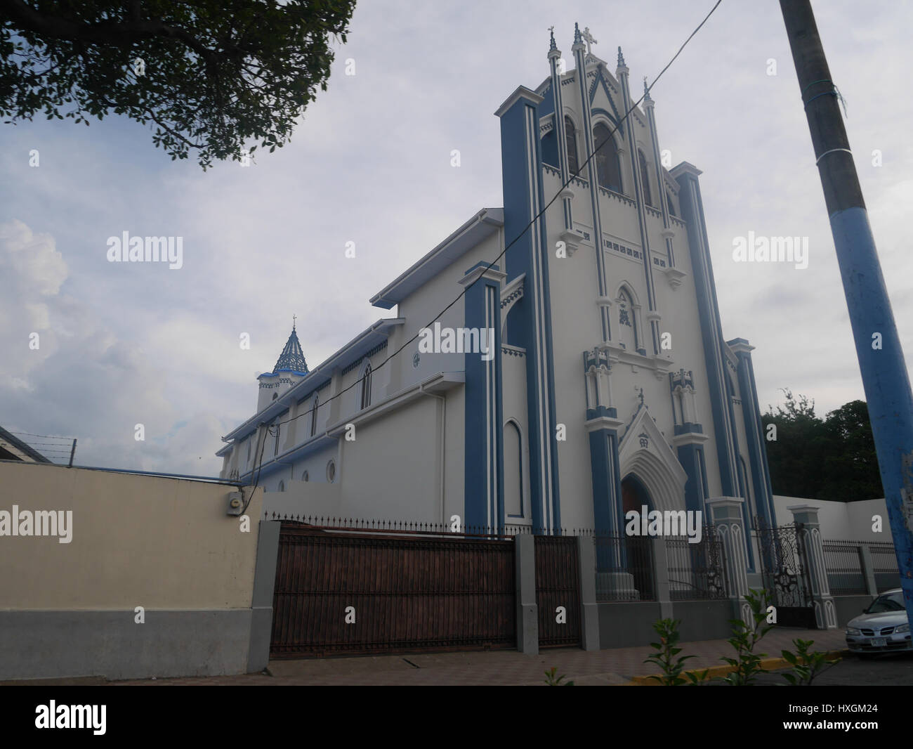 Kirche San Francisco, Westseite von Granada, Nicaragua, katholische Kirchen Stockfoto