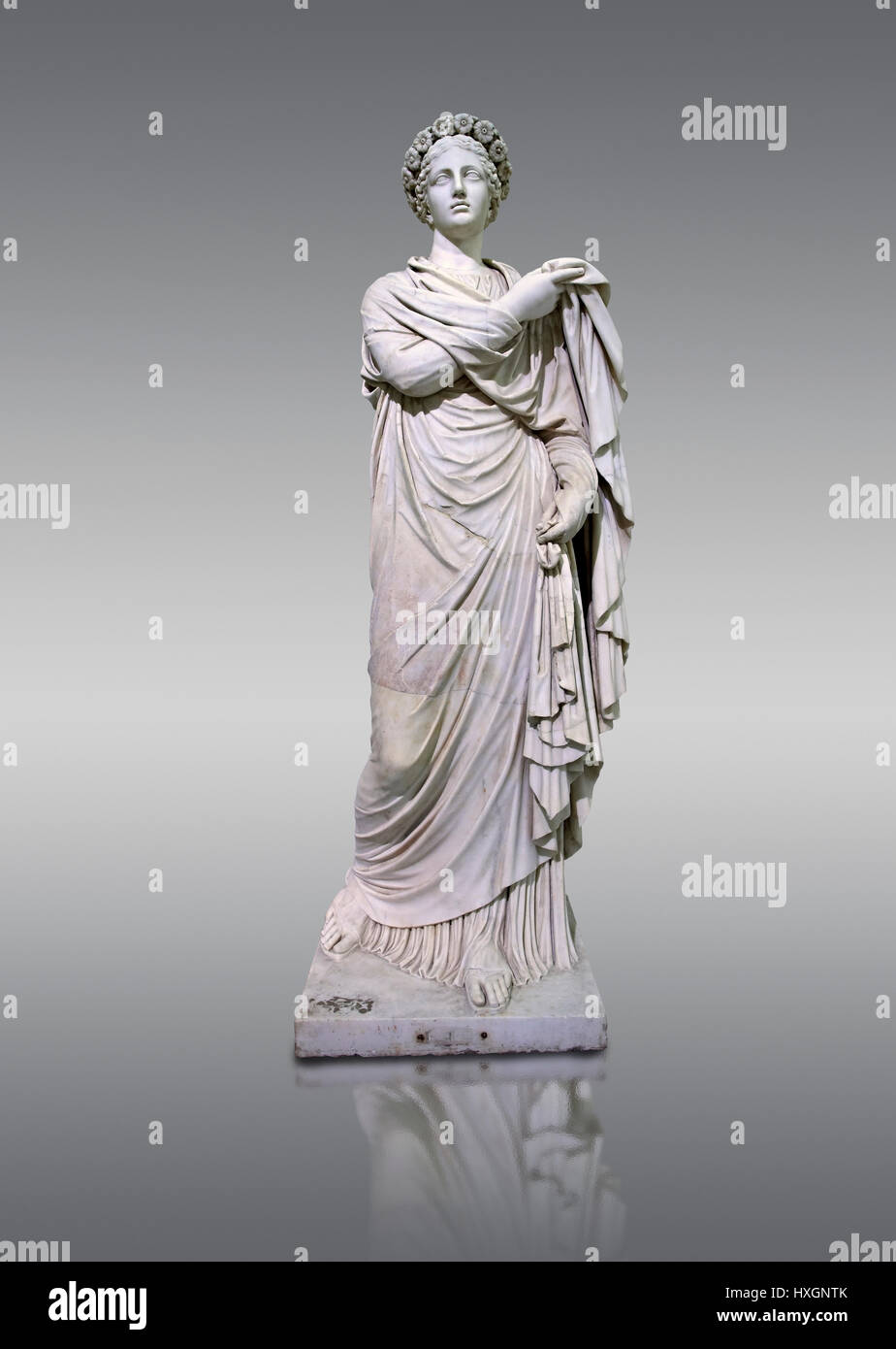 2. Jh. n. Chr. römische Statue bekannt als "Die kleinen Frauen" oder Flora, Inv 6404, Archäologisches Museum, Italien Naples National Museum of Archaeology, Italien Stockfoto