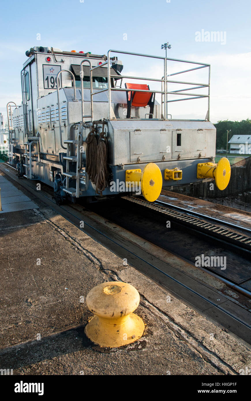 Panama-Kanal in einem sonnigen Sommertag - Panamakanal 22. November 2013 Stockfoto
