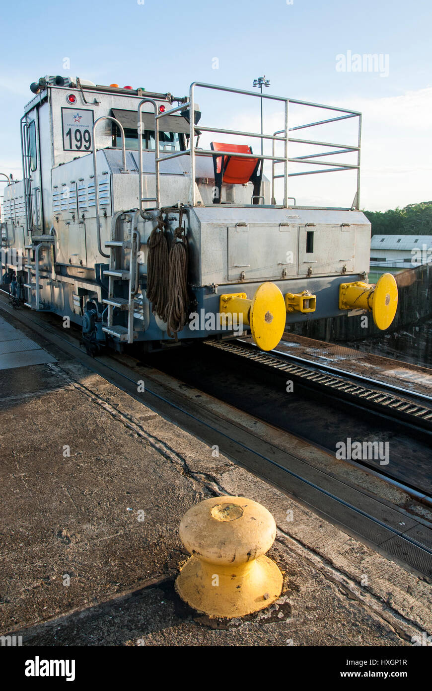 Panama-Kanal in einem sonnigen Sommertag - Panamakanal 22. November 2013 Stockfoto