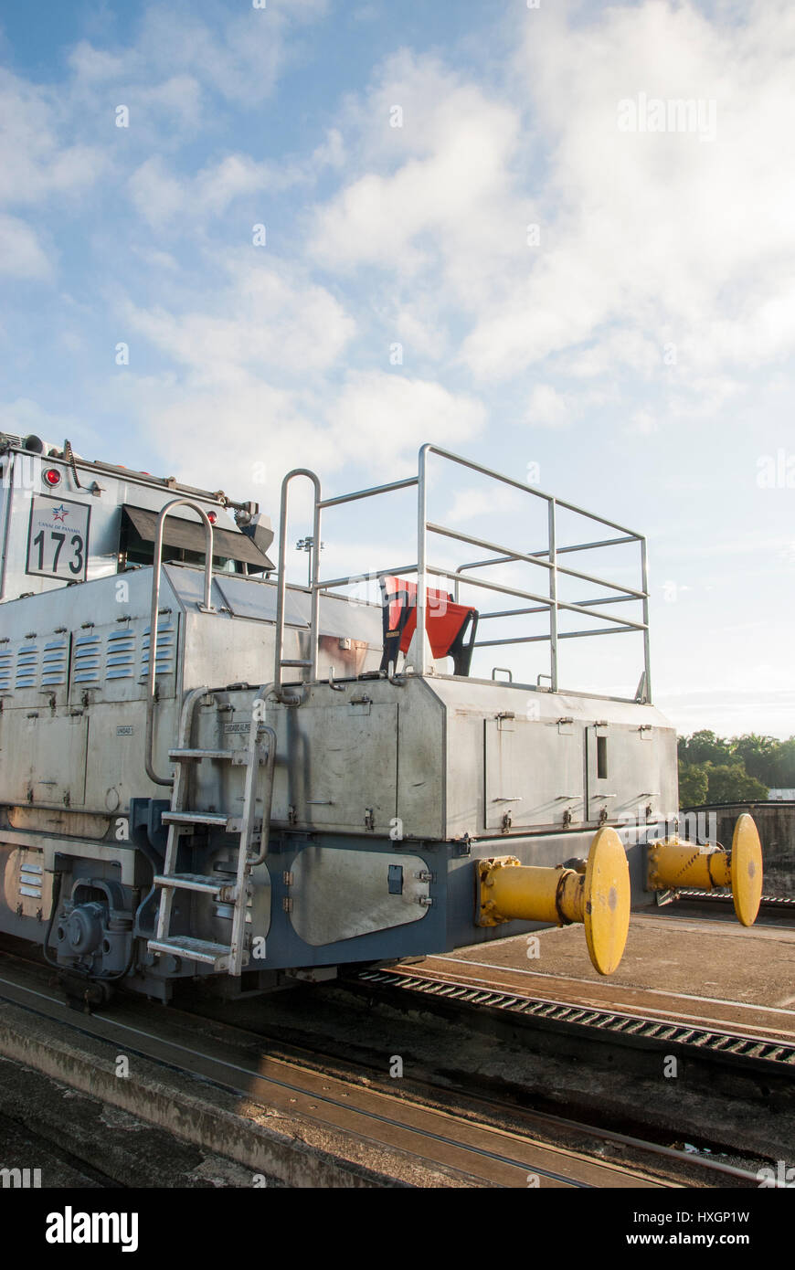 Panama-Kanal in einem sonnigen Sommertag - Panamakanal 22. November 2013 Stockfoto
