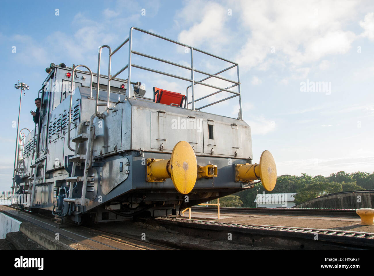 Panama-Kanal in einem sonnigen Sommertag - Panamakanal 22. November 2013 Stockfoto