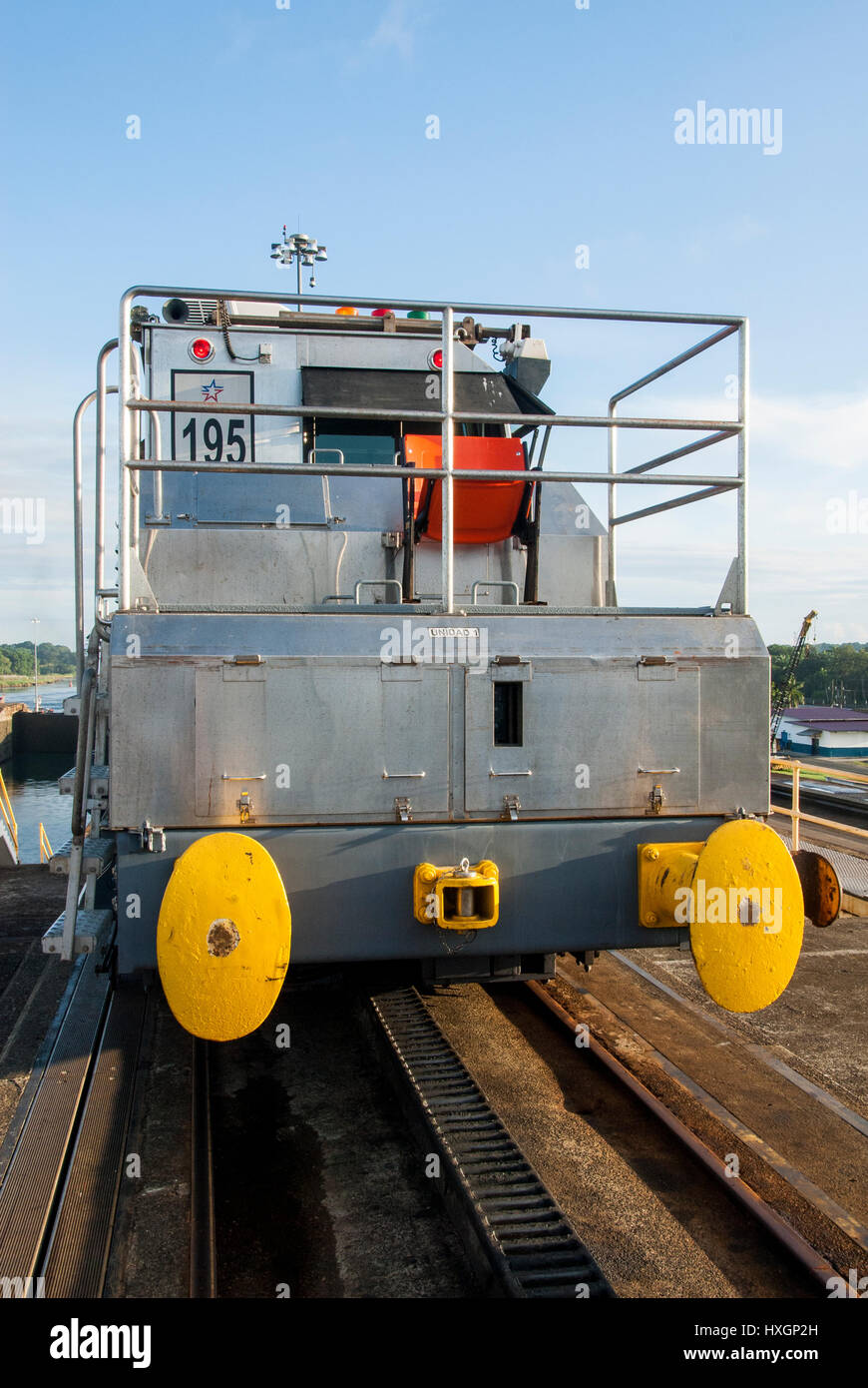 Panama-Kanal in einem sonnigen Sommertag - Panamakanal 22. November 2013 Stockfoto