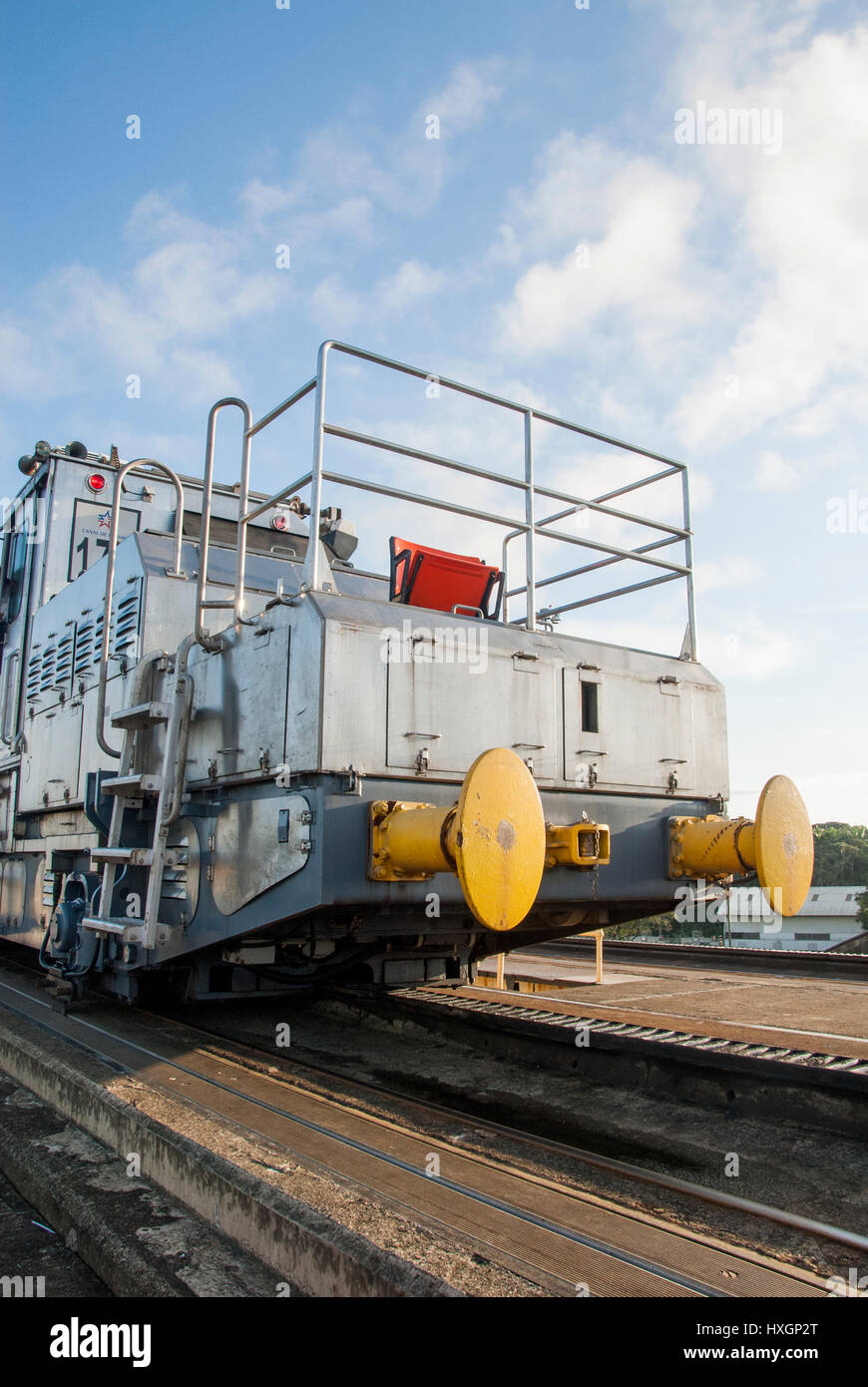 Panama-Kanal in einem sonnigen Sommertag - Panamakanal 22. November 2013 Stockfoto