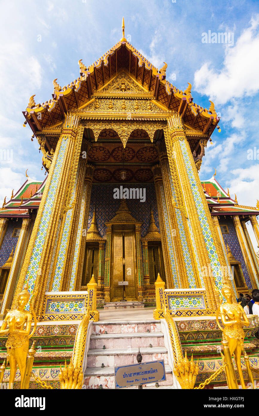 Wat Pra Keo, Palast, Bangkok, Thailand. Stockfoto