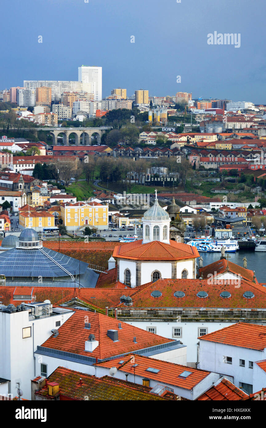 Blick über die Dächer von Porto 2017, Stadtbild, Portugal Stockfoto