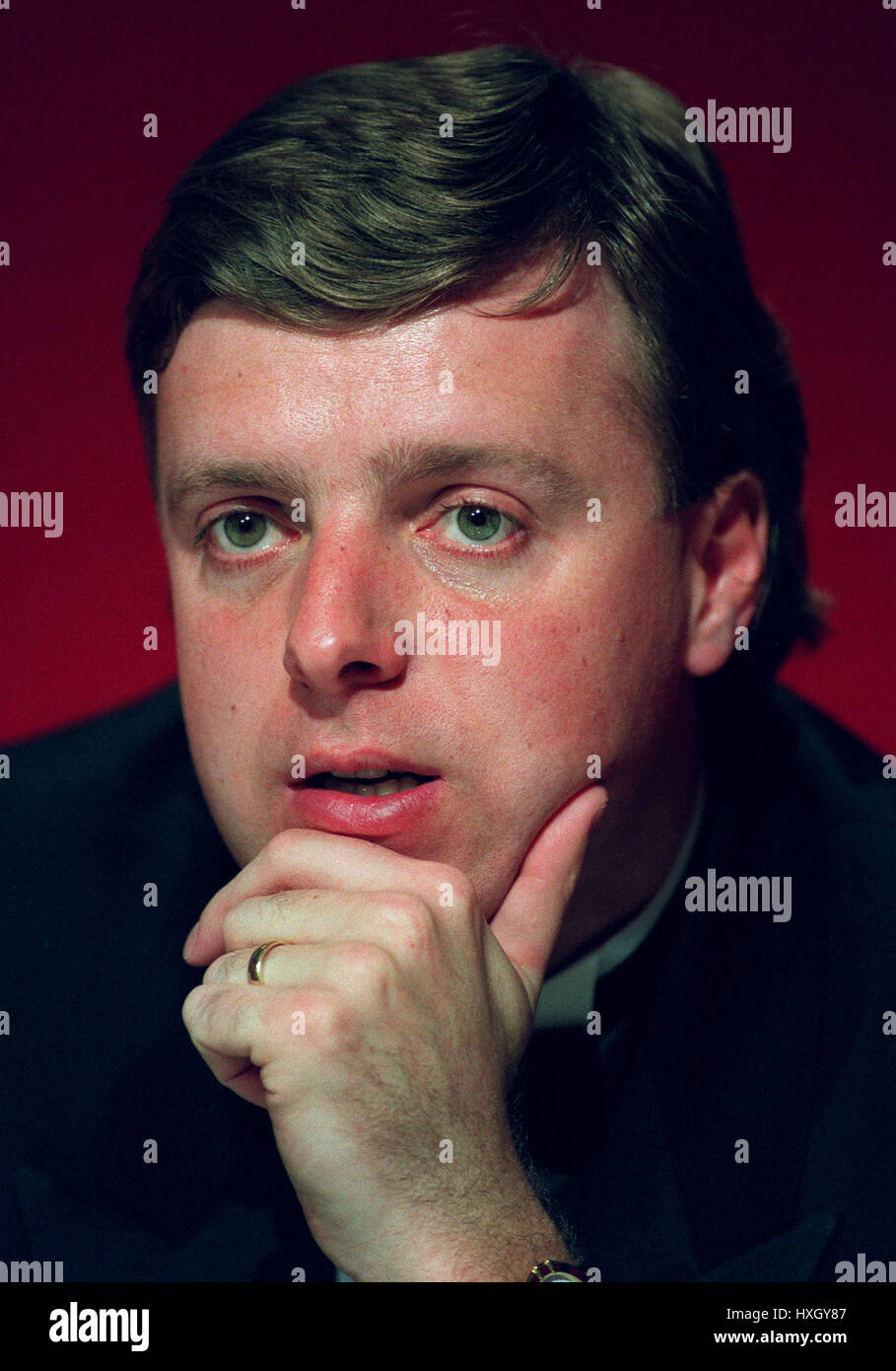 MIKE HALLETT Botschaft WM 21. April 1992 Stockfoto