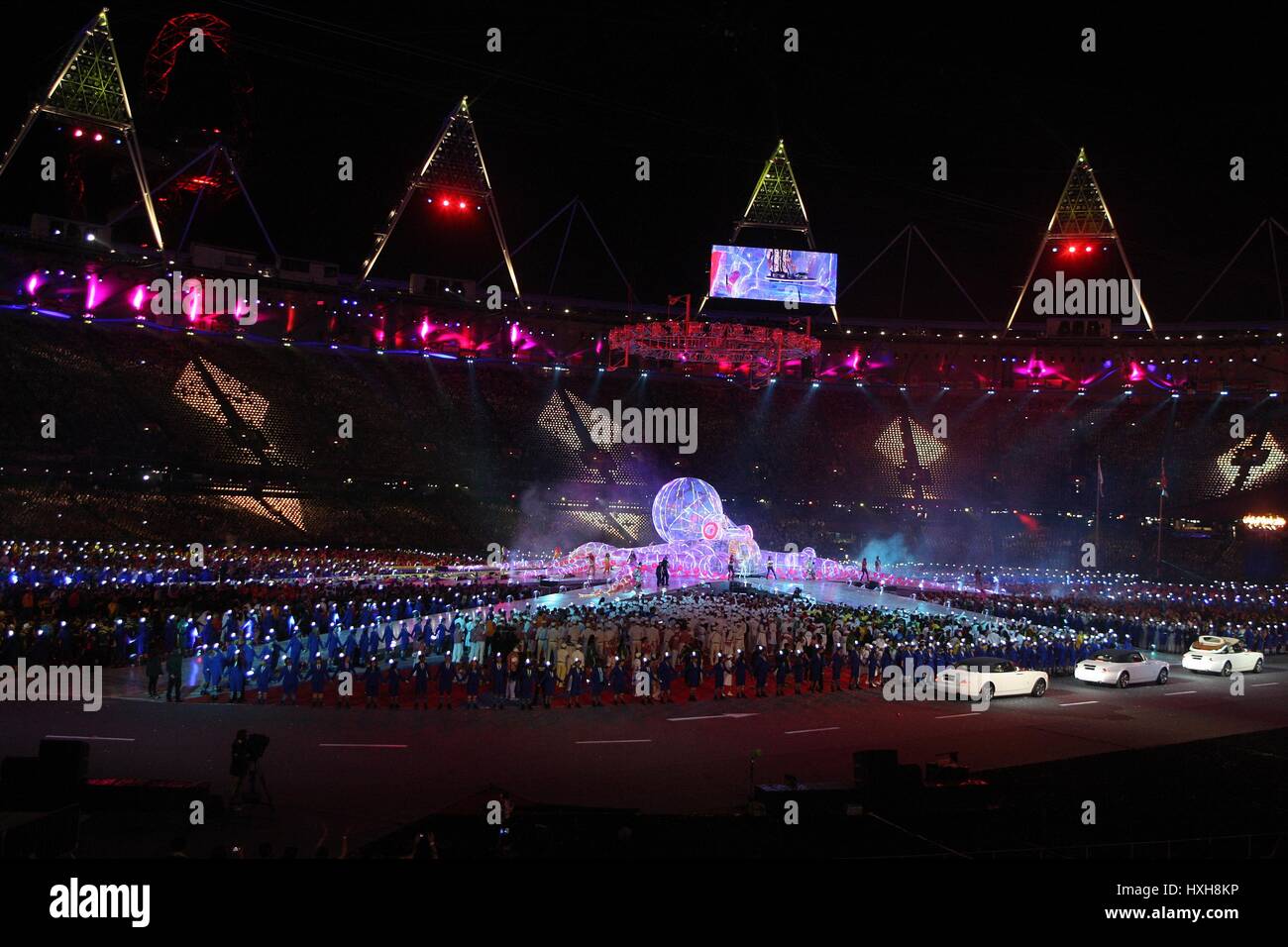 Olympia Stadion GENERAL VIEW Olympischen Spiele schließen Olympischen Spiele schließen Zeremonie STRATFORD LONDON ENGLAND 12. August 2012 Stockfoto