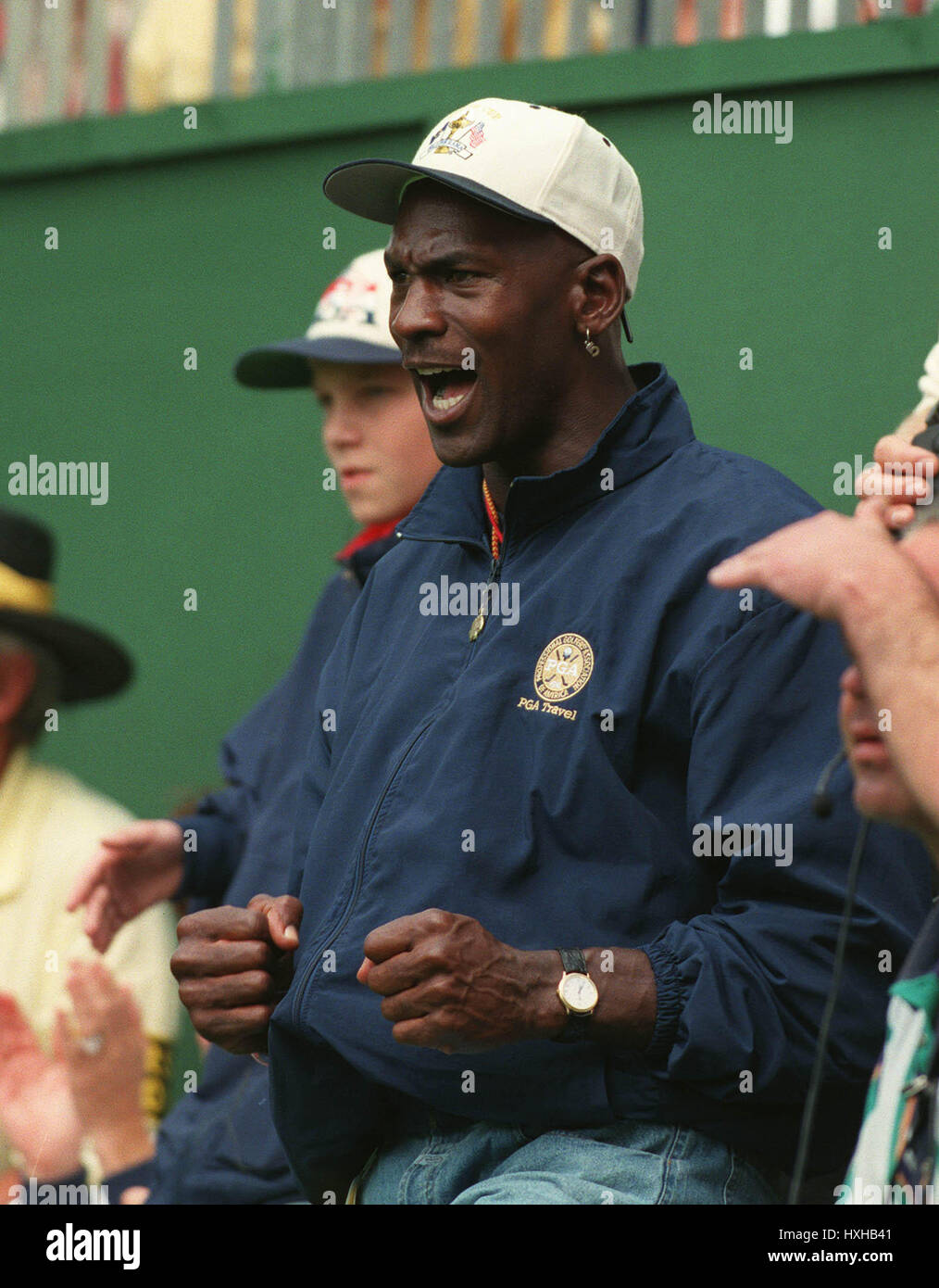 MICHAEL JORDAN Uhren GOLF RYDER CUP VALDERRAMA Spanien 29. September 1997 Stockfoto