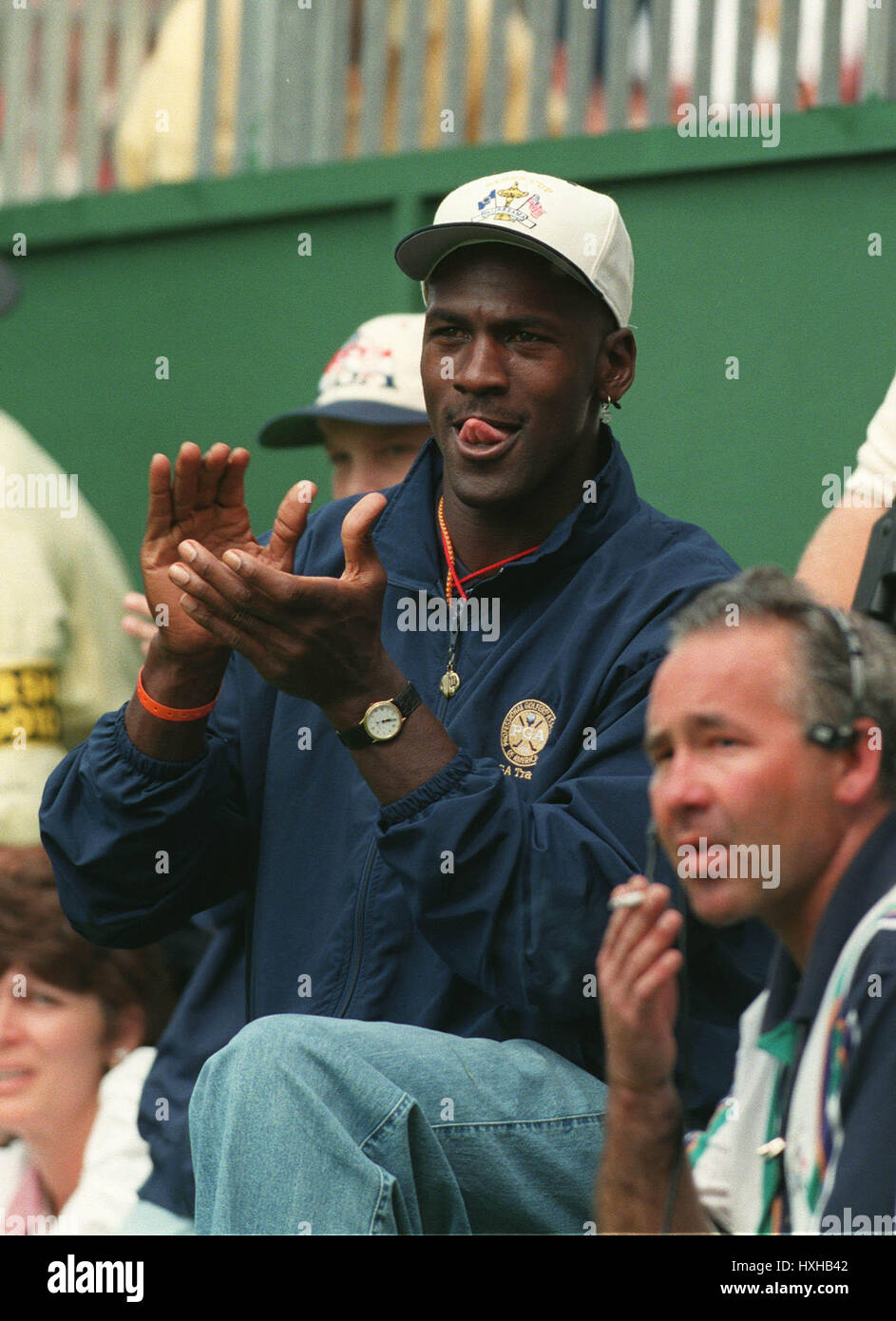 MICHAEL JORDAN Uhren GOLF RYDER CUP VALDERRAMA Spanien 29. September 1997 Stockfoto