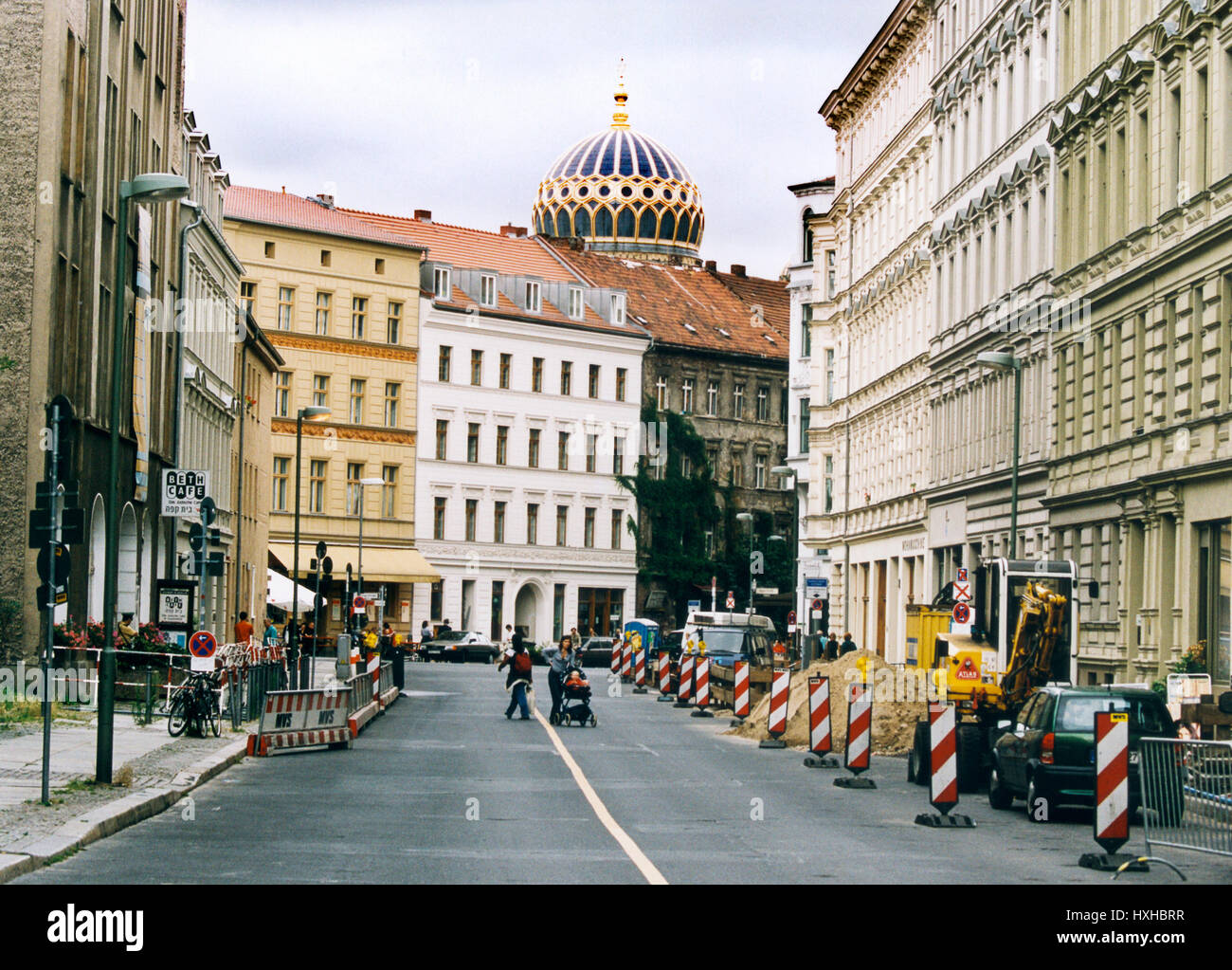 Berlin die neue Synagoge Umbau nach der Wiedervereinigung Berlins Stockfoto