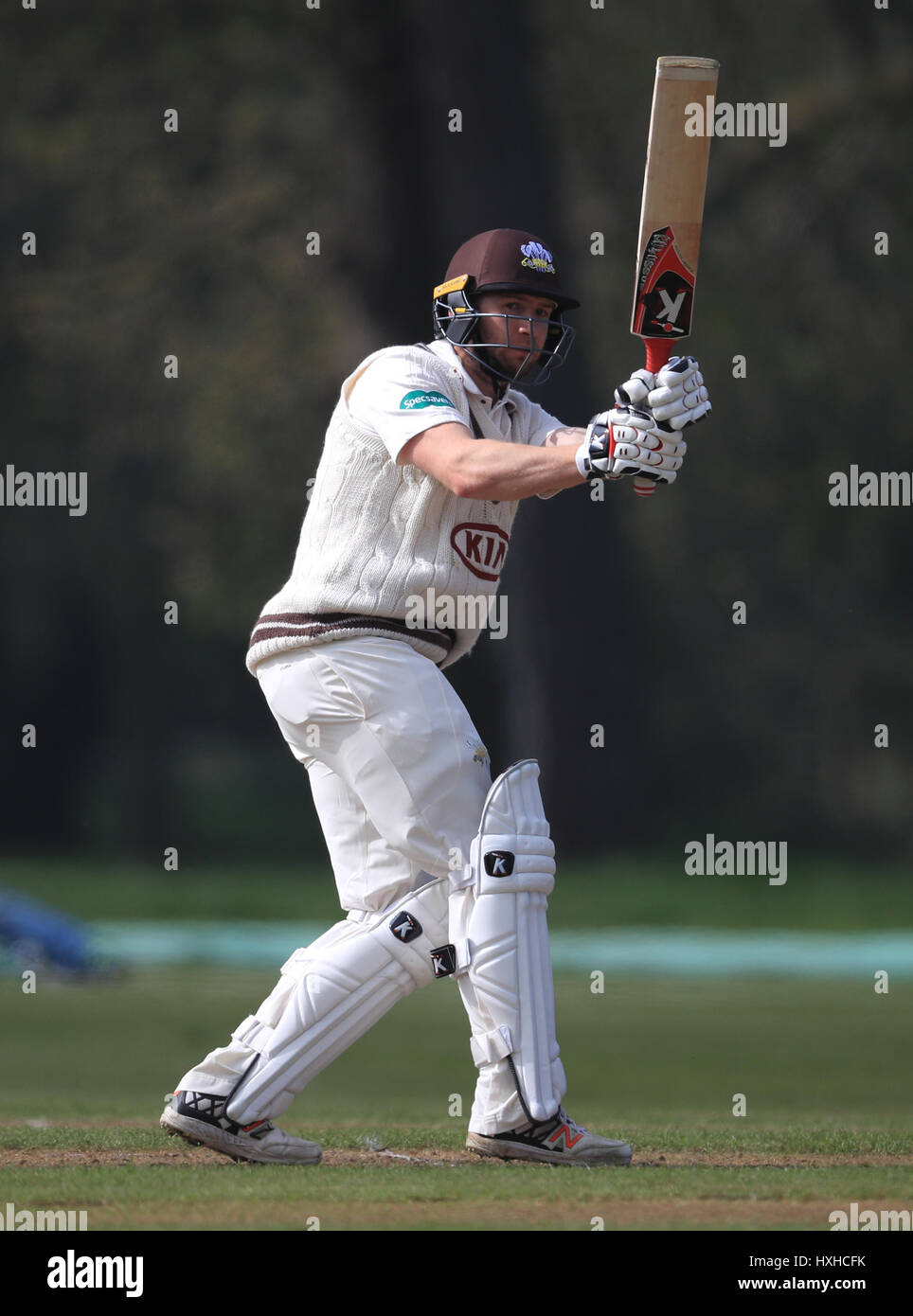 Scott Borthwick von Surrey während des ersten First-Class-Cricket-Spiels in den Parks, Oxford. DRÜCKEN SIE VERBANDSFOTO. Bilddatum: Dienstag, 28. März 2017. Bildnachweis sollte lauten: Mike Egerton/PA Wire. Stockfoto