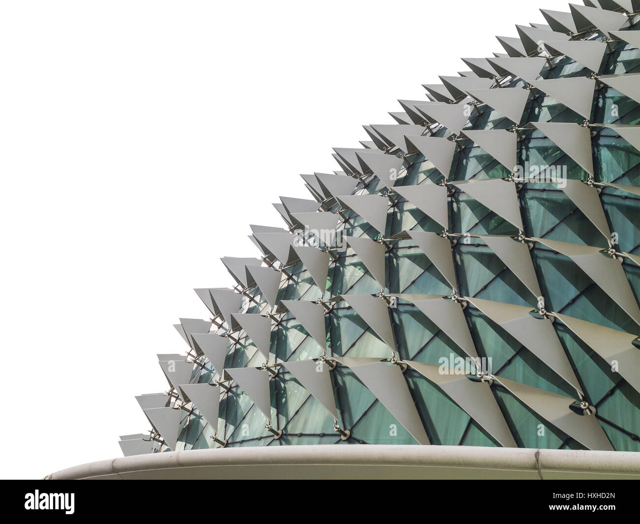 Singapur, Singapur - 6. Oktober 2011: Esplanade Theater, eines der bekanntesten Wahrzeichen Singapurs. Das Gebäude enthält einen Konzertsaal, eine Bibliothek und ein s Stockfoto