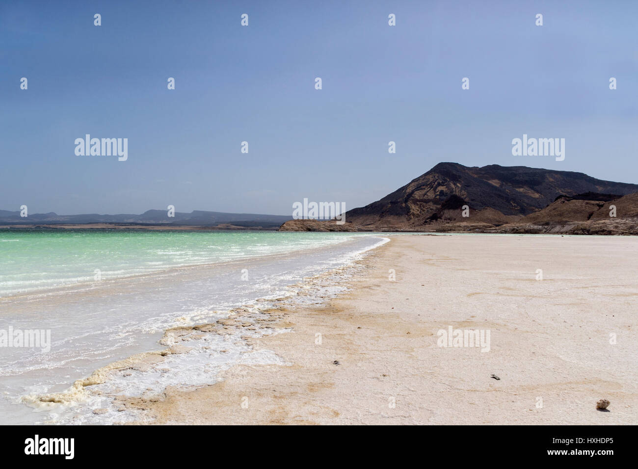Lac Assal (Salzsee), Djibouti Stockfoto